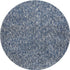 8' X 11'  'Indigo And Ivory Heather Shag Area Rug