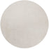 8' Round  Polyester Ivory  Area Rug