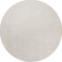 8' Round  Polyester Ivory  Area Rug