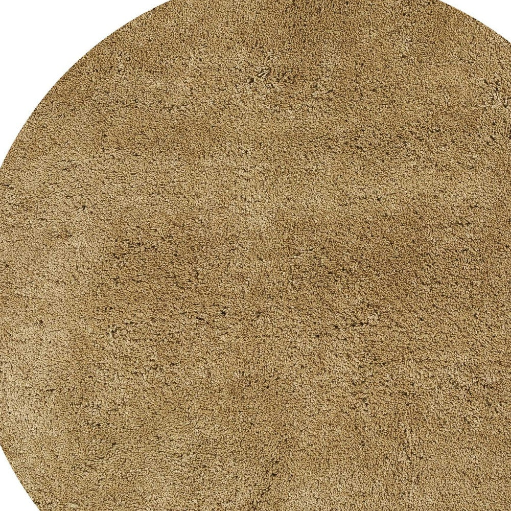 5' X 7' Gold Plain Indoor Area Rug