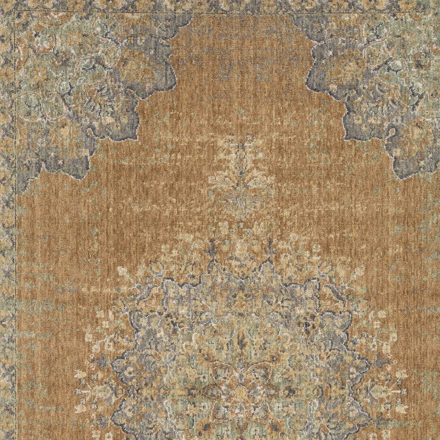 6' Round  Polyester Sage Area Rug