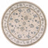 8' Round  Polypropylene Beige Or  Ivory  Area Rug