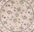 8' Round  Polypropylene Beige Or  Ivory  Area Rug