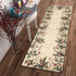 9' X 13' Ivory Wool Floral Hand Tufted Area Rug