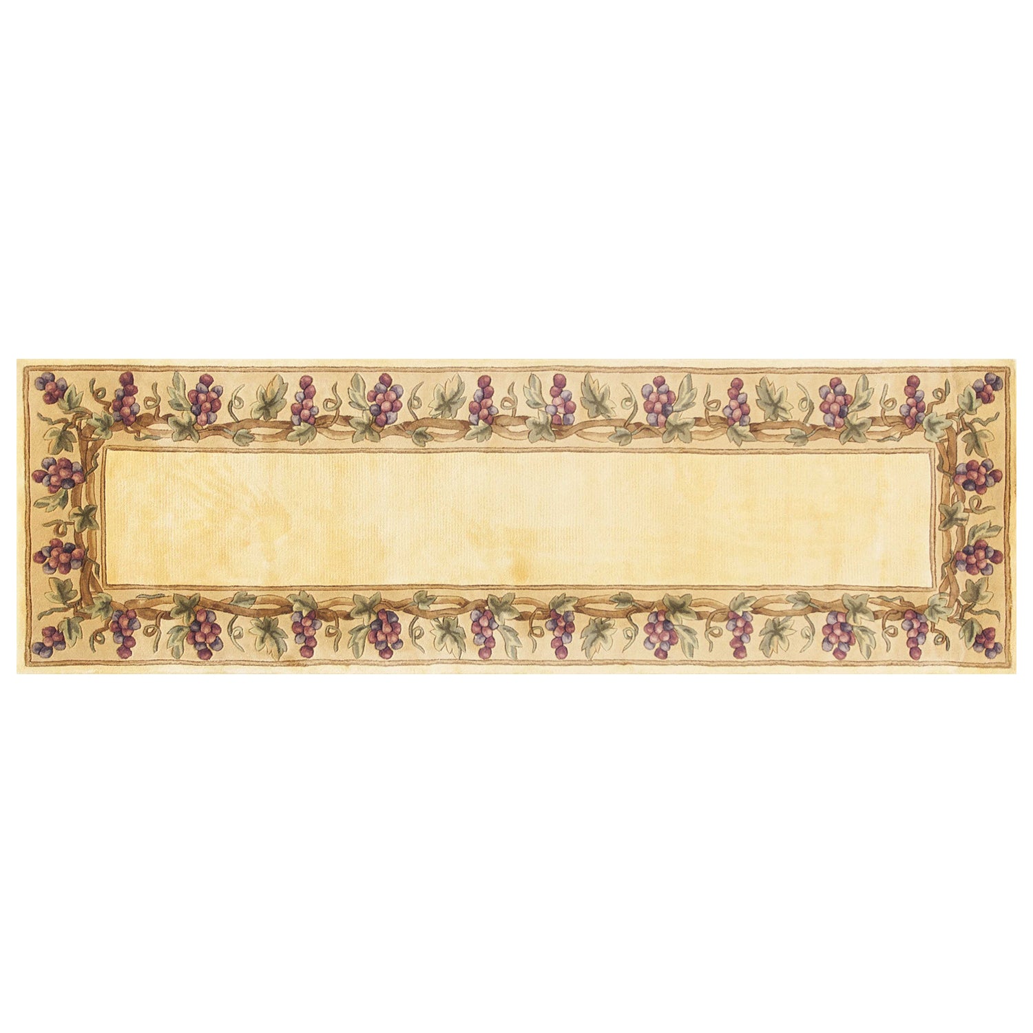 9' X 13' Ivory Wool Floral Hand Tufted Area Rug