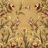 8' Golden Yellow Wool Floral Hand Tufted Runner Rug