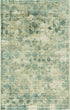 9'X12' Sand Blue Hand Loomed Traditional Floral Indoor Area Rug