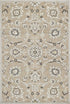 7' X 11' Beige Or Grey Floral Vines Uv Treated Indoor Area Rug