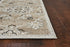 7' X 11' Beige Or Grey Floral Vines Uv Treated Indoor Area Rug