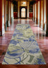 5'X8' Blue Green Hand Tufted Caladium Indoor Area Rug