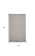 7' X 9'  Wool Ivory Or Grey Area Rug