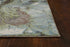 9' X 13'  Green And Brown Abstract Marble Area Rug