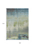 7' X 10'  Polypropylene Blue Or  Green Area Rug