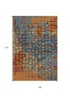 9' X 13'  Polypropylene Blue Or  Coral  Area Rug