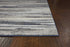 8'X11' Grey Machine Woven Abstract Brushstroke Indoor Area Rug