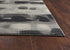 5'X8' Shades Of Grey Machine Woven Abstract Brushstroke Indoor Area Rug