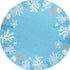 8'X10' Sea Blue Hand Hooked Bordered Coral Reef Indoor Area Rug