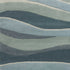 5'X8' Ocean Blue Teal Hand Tufted Abstract Waves Indoor Area Rug