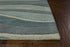 5' x 8' Aquamarine Abstract Waves Hand Tufted Wool Area Rug