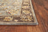 8'X11' Grey Mocha Hand Tufted Traditional Floral Indoor Area Rug