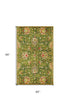 8' x 11' Green and Ivory Wool Floral Handmade Area Rug