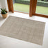 7' x 9' Beige and Ivory Geometric Indoor Outdoor Area Rug