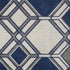 5' X 8' Ivory Or Denim Geometric Diamond Uv Treated Area Rug