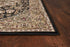 2' X 3' Beige And Black Floral Medallion Area Rug