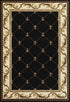 7' X 10'  Polypropylene Black Area Rug