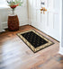 7' X 10'  Polypropylene Black Area Rug