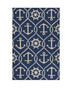 7' X 9'  Uv Treated Polypropylene Navy Area Rug