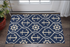 7' X 9'  Uv Treated Polypropylene Navy Area Rug