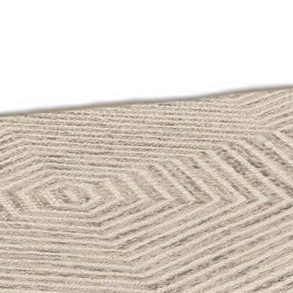 8' X 10'  Wool Ivory  Area Rug