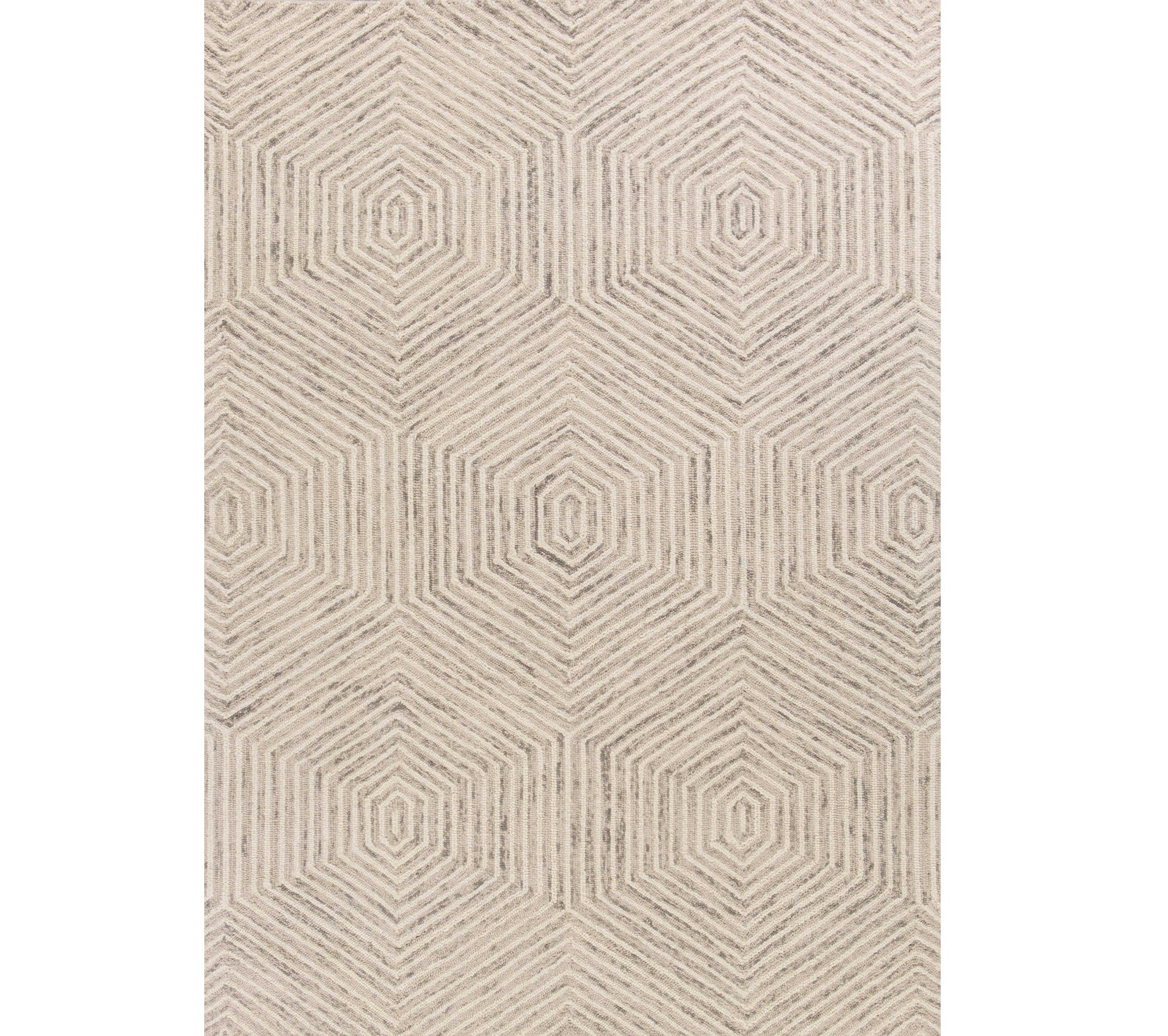 8' X 10'  Wool Ivory  Area Rug