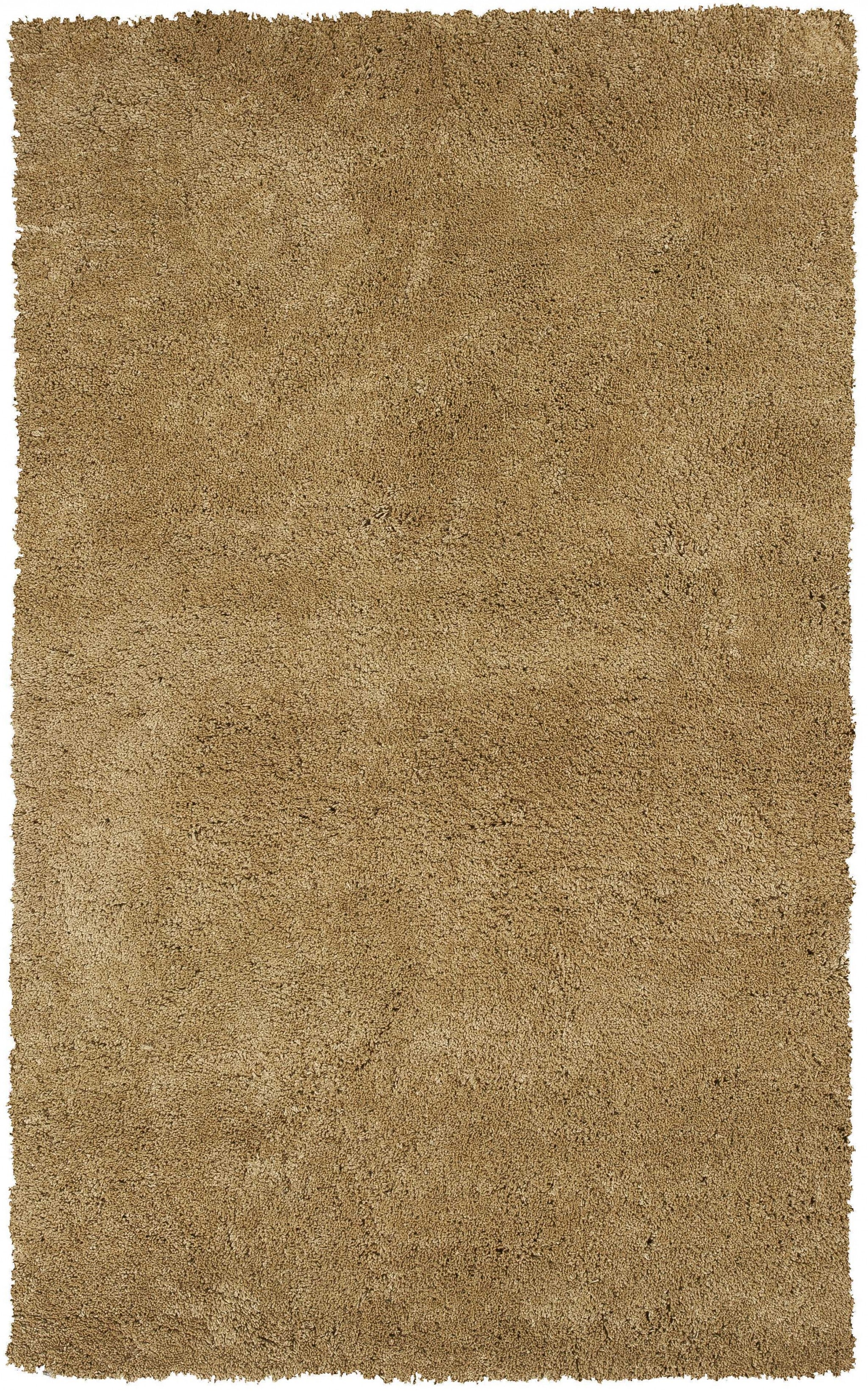 5' X 7' Gold Plain Indoor Area Rug