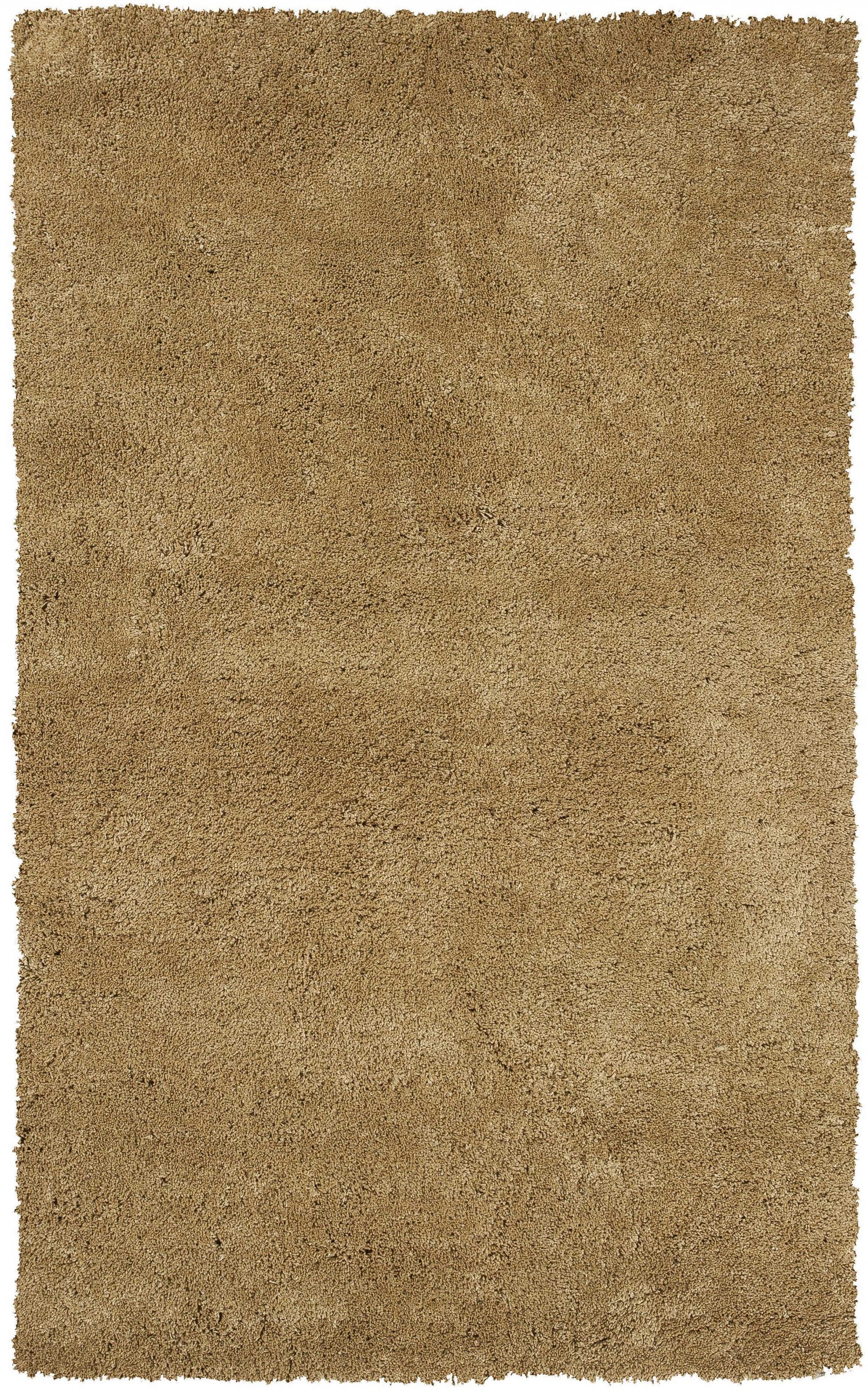 5' X 7' Gold Plain Indoor Area Rug