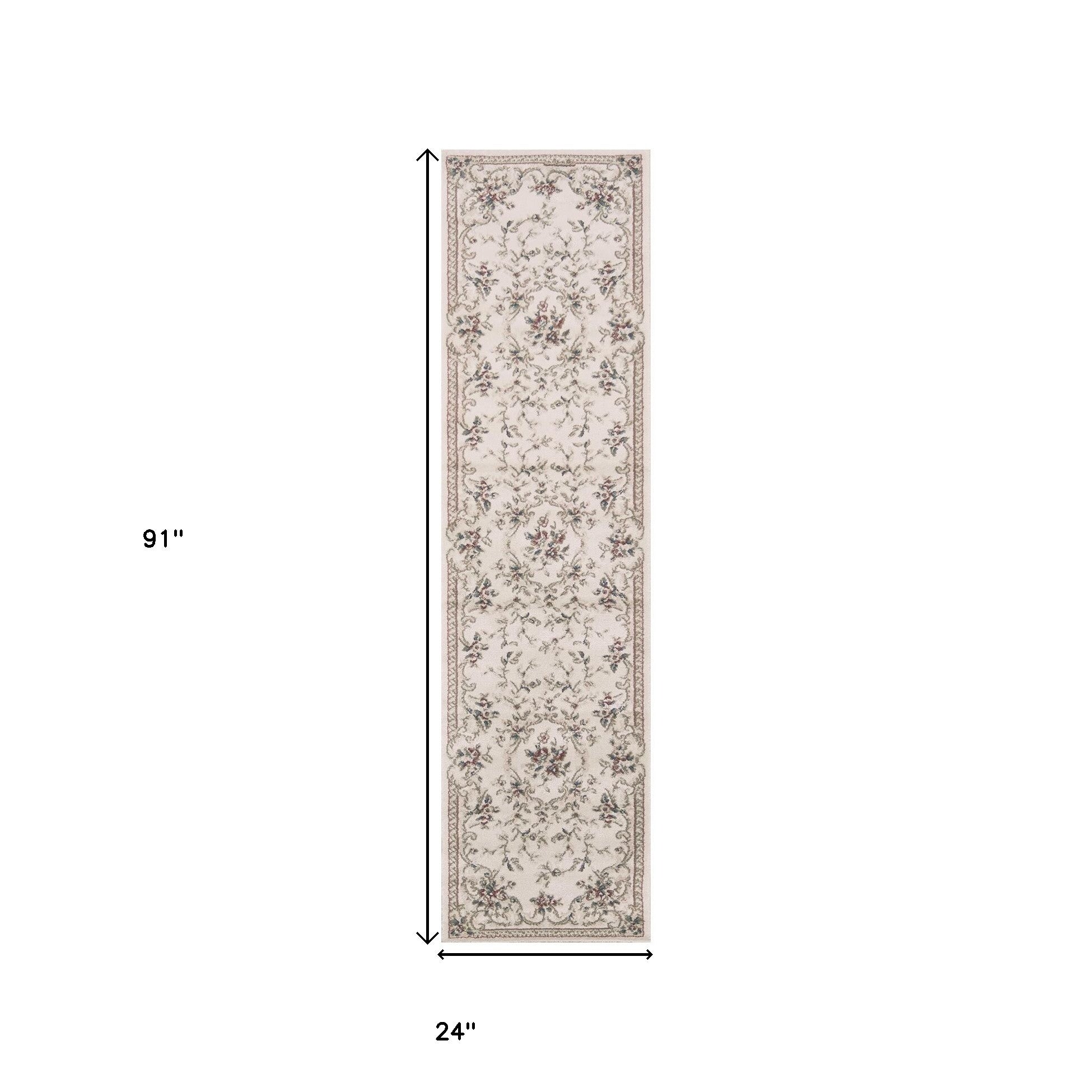 9' X 12'  Polypropylene Ivory  Area Rug