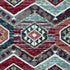 5' X 8' Red Aztec Diamond Area Rug