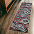 5' X 8' Red Aztec Diamond Area Rug