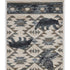 7' Round Ivory Or Blue Geometric Lodge Pattern Indoor Area Rug