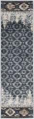 2' X 7' Slate Blue Polypropylene Runner Rug