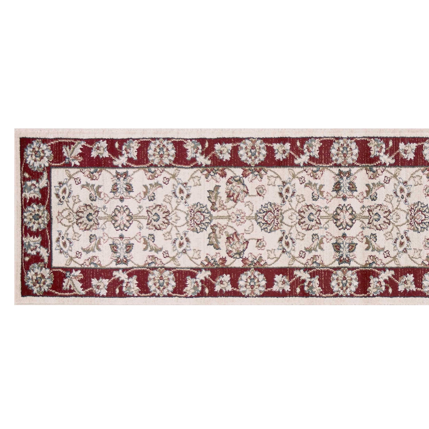 9' X 12'  Polypropylene Ivory Or Red Area Rug