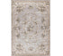 9'X12' Light Grey Bordered Floral Indoor Area Rug