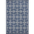 3' X 5' Blue and Ivory Area Rug