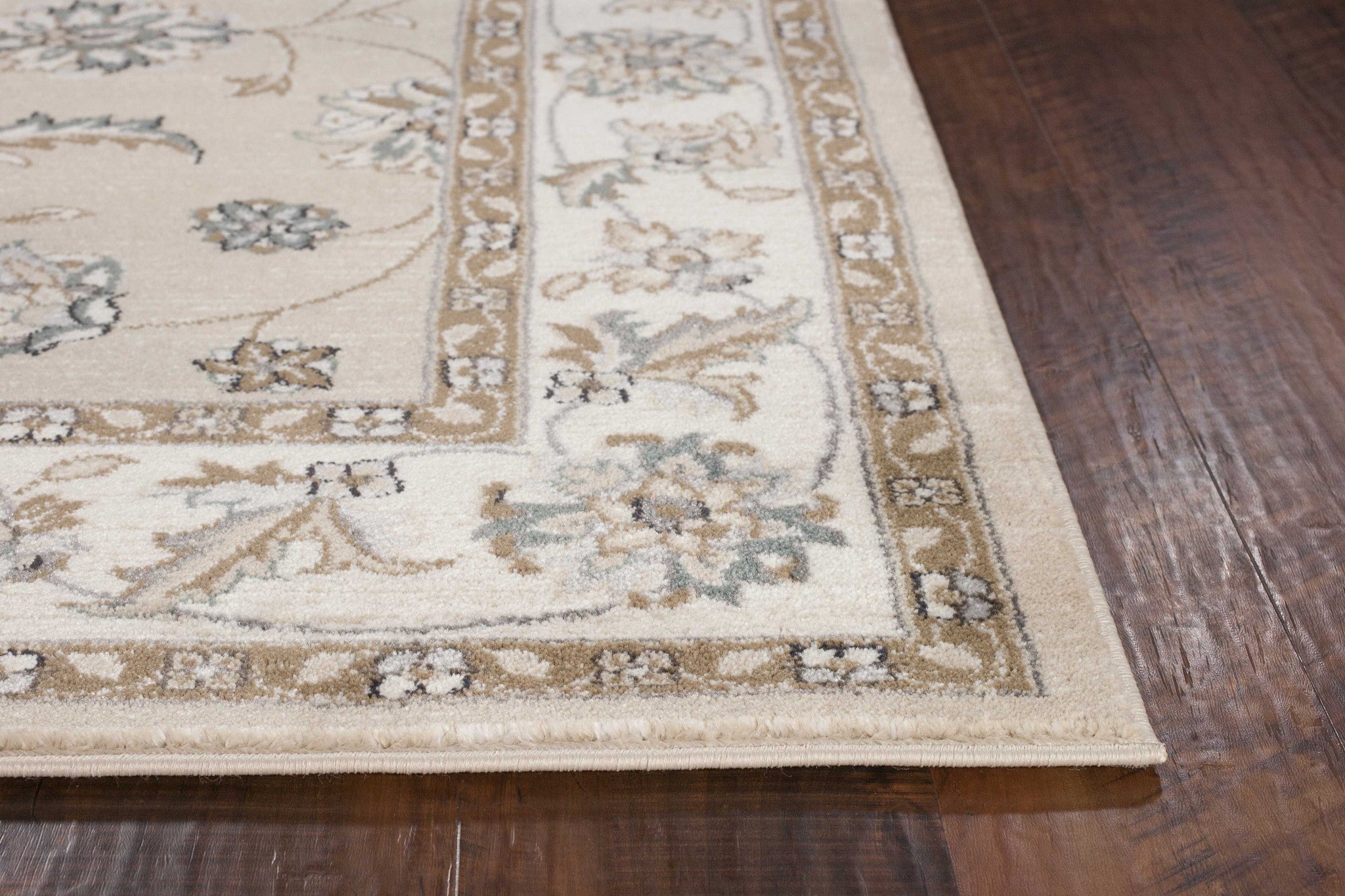 8' Round  Polypropylene Beige Or  Ivory  Area Rug