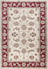 9' X 12'  Polypropylene Ivory Or Red Area Rug