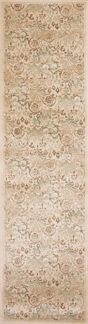 5' X 8' Ivory Vintage Area Rug