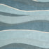 5' x 8' Aquamarine Abstract Waves Hand Tufted Wool Area Rug