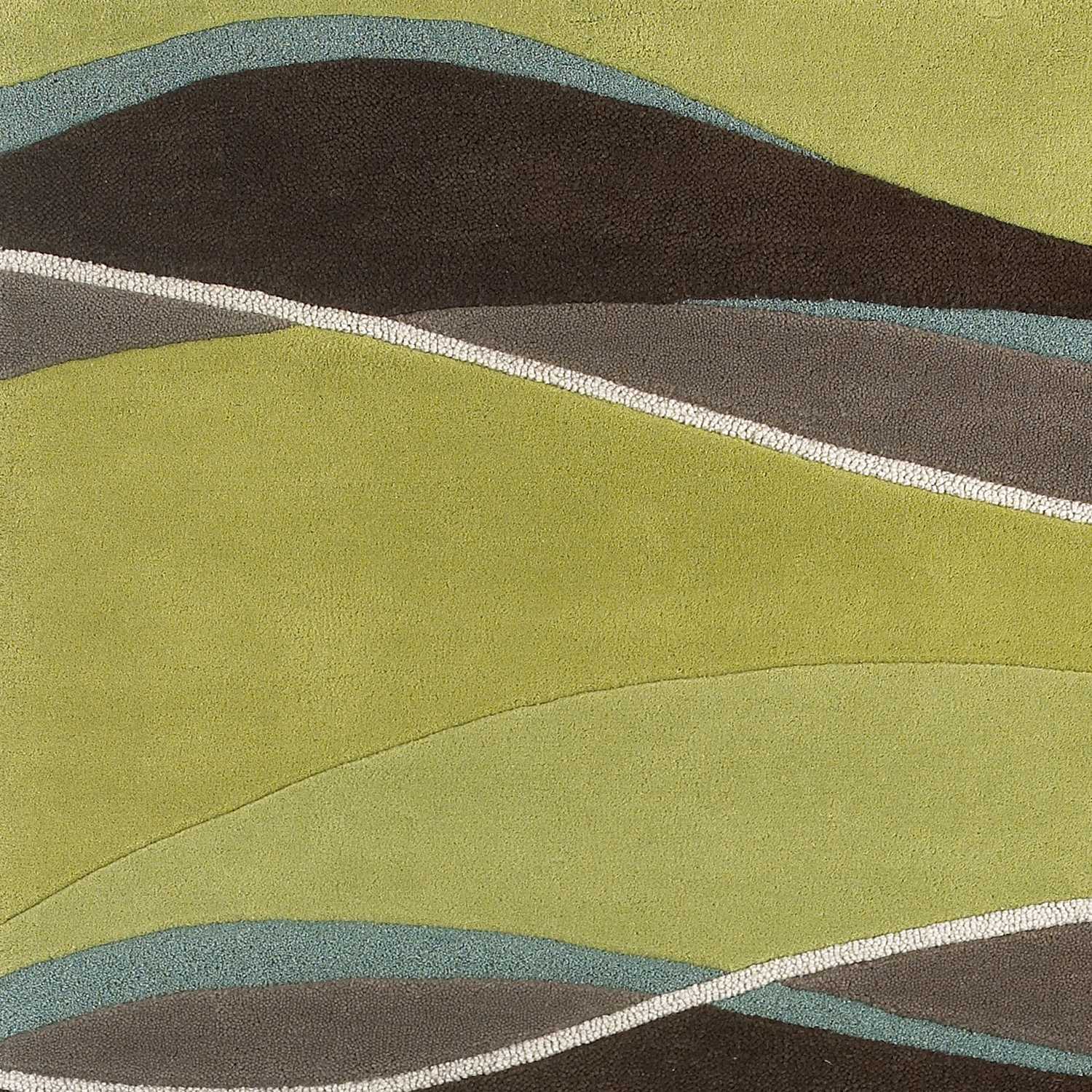 5' X 8'  Wool Lime Or  Mocha Area Rug