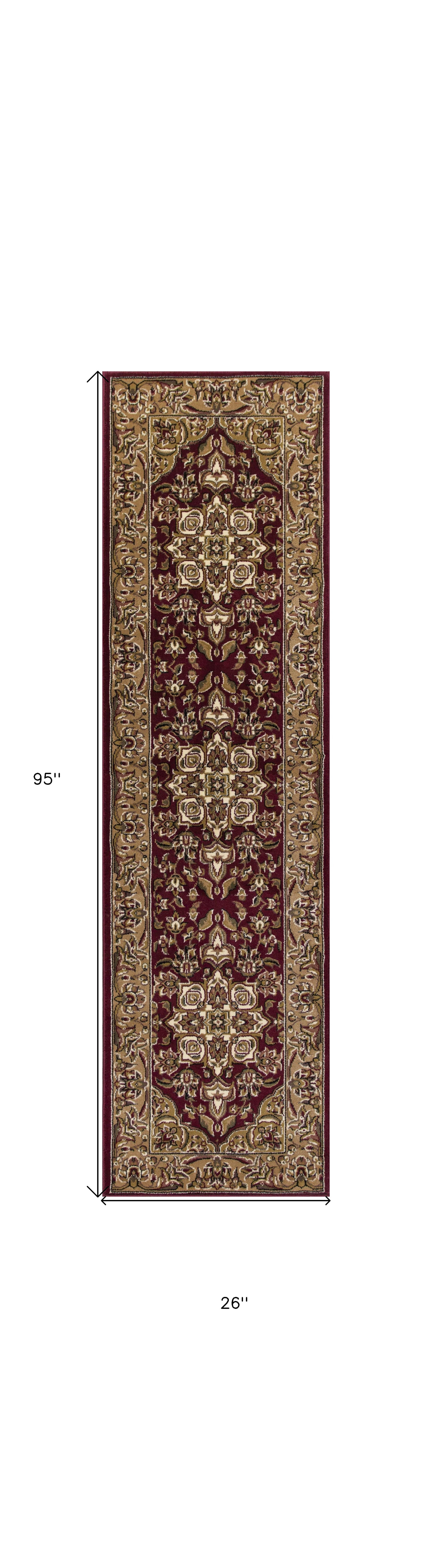 7' X 10'  Polypropylene Red Or  Beige Area Rug